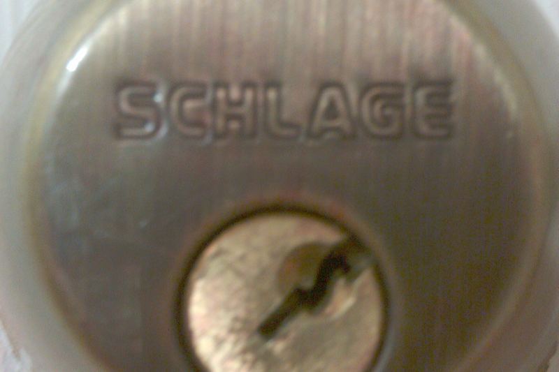 Worn deadbolt cylinder face